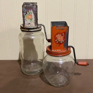 Vintage nutmeg grinders